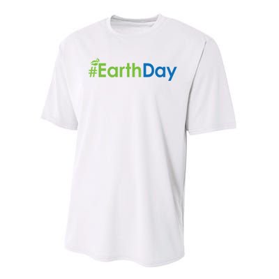 Hashtag Earth Day Awareness Performance Sprint T-Shirt