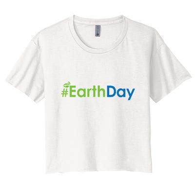 Hashtag Earth Day Awareness Crop Top