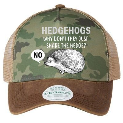Hedgehogs Can't Share Legacy Tie Dye Trucker Hat