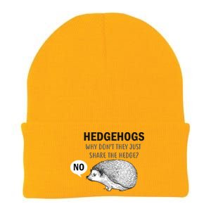 Hedgehogs Can't Share Knit Cap Winter Beanie