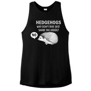 Hedgehogs Can't Share Ladies PosiCharge Tri-Blend Wicking Tank