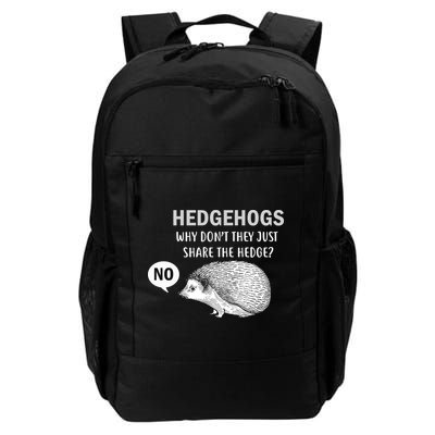 Hedgehogs Can't Share Backpack