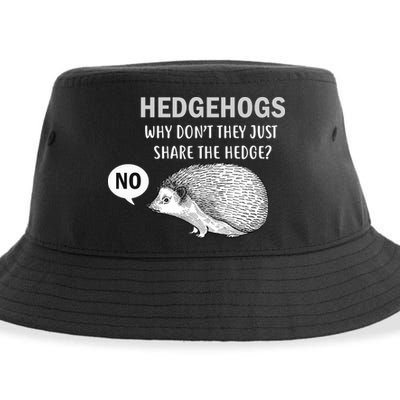 Hedgehogs Can't Share Sustainable Bucket Hat