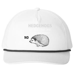 Hedgehogs Can't Share Snapback Five-Panel Rope Hat