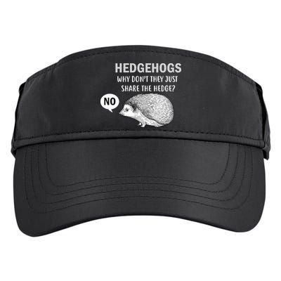 Hedgehogs Can't Share Adult Drive Performance Visor