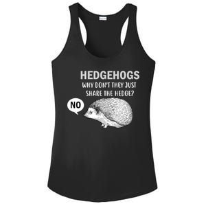 Hedgehogs Can't Share Ladies PosiCharge Competitor Racerback Tank