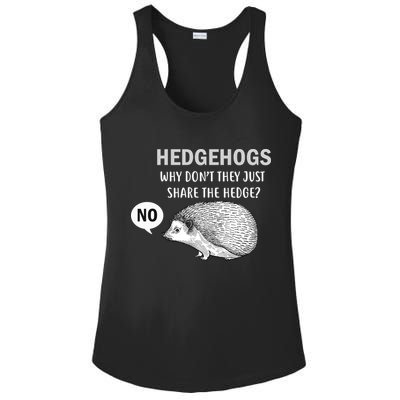 Hedgehogs Can't Share Ladies PosiCharge Competitor Racerback Tank