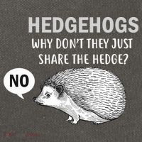 Hedgehogs Can't Share Cotton Canvas Backpack
