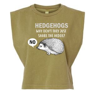 Hedgehogs Can't Share Garment-Dyed Women's Muscle Tee