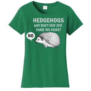 Hedgehogs Can't Share Women's T-Shirt