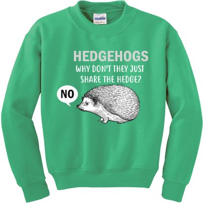 Hedgehogs Can't Share Kids Sweatshirt