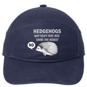 Hedgehogs Can't Share 7-Panel Snapback Hat