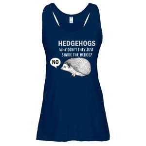 Hedgehogs Can't Share Ladies Essential Flowy Tank