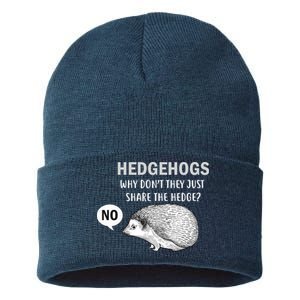 Hedgehogs Can't Share Sustainable Knit Beanie