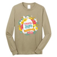 Happy Easters Egg Colorful Wreath Adults Long Sleeve Shirt