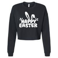 Happy Easter Easter Sunday Cropped Pullover Crew