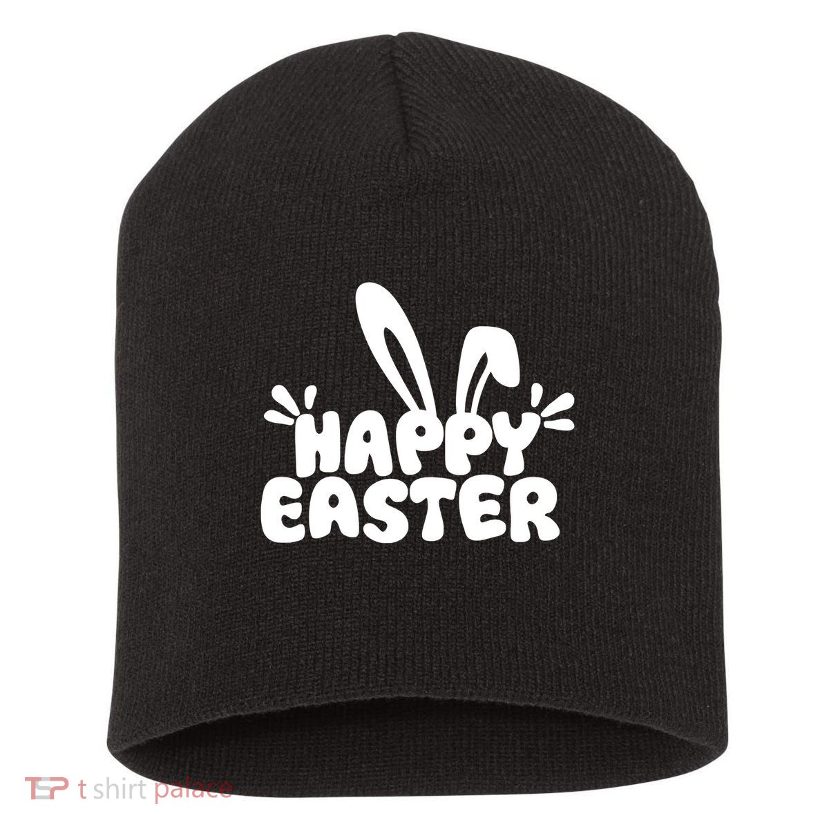 Happy Easter Easter Sunday Short Acrylic Beanie