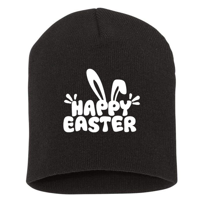 Happy Easter Easter Sunday Short Acrylic Beanie