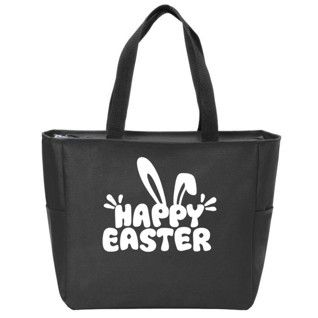 Happy Easter Easter Sunday Zip Tote Bag