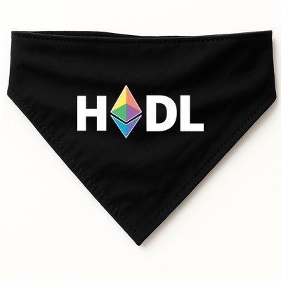 HODL Ethereum, Ethereum Logo Cryptocurrency, Funny HODL ETH USA-Made Doggie Bandana