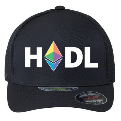 HODL Ethereum, Ethereum Logo Cryptocurrency, Funny HODL ETH Flexfit Unipanel Trucker Cap