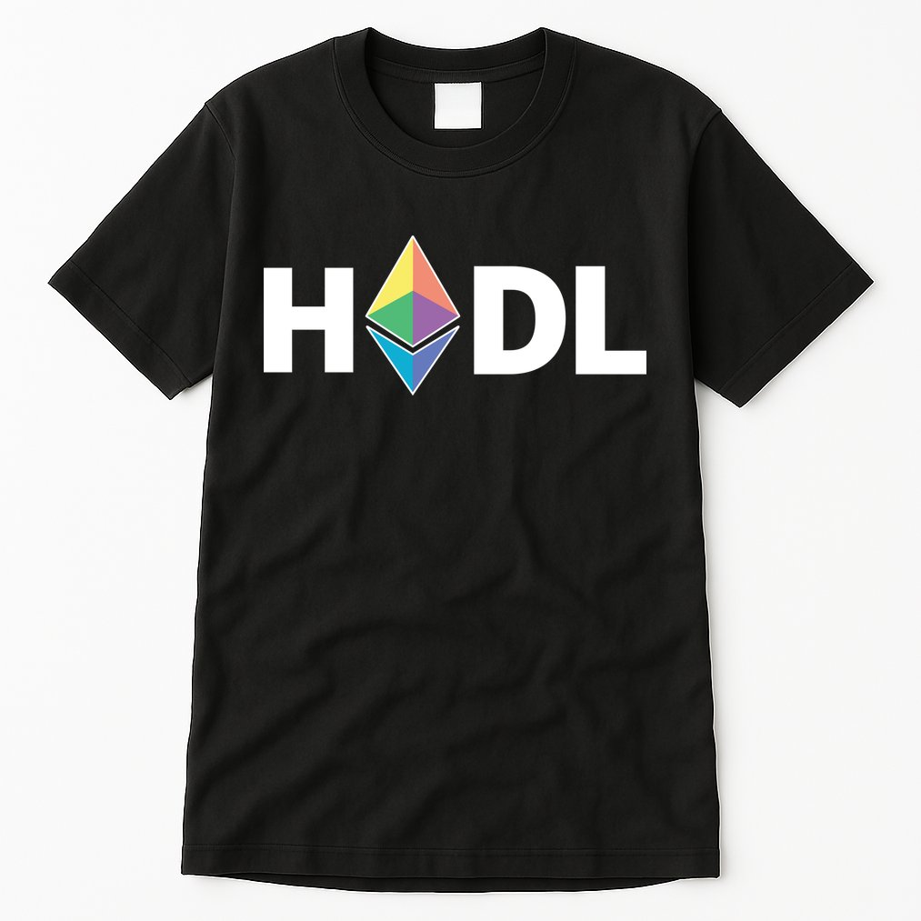 HODL Ethereum, Ethereum Logo Cryptocurrency, Funny HODL ETH Tall T-Shirt