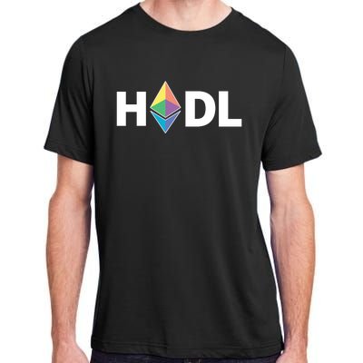 HODL Ethereum, Ethereum Logo Cryptocurrency, Funny HODL ETH Adult ChromaSoft Performance T-Shirt