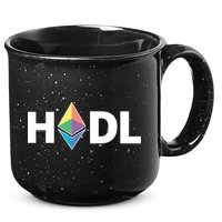 HODL Ethereum, Ethereum Logo Cryptocurrency, Funny HODL ETH 15oz Campfire Ceramic Mug