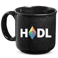 HODL Ethereum, Ethereum Logo Cryptocurrency, Funny HODL ETH 15oz Campfire Ceramic Mug