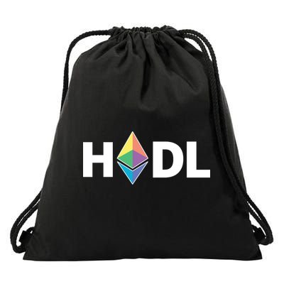 HODL Ethereum, Ethereum Logo Cryptocurrency, Funny HODL ETH Drawstring Bag