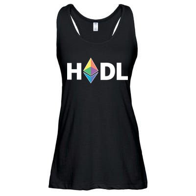 HODL Ethereum, Ethereum Logo Cryptocurrency, Funny HODL ETH Ladies Essential Flowy Tank