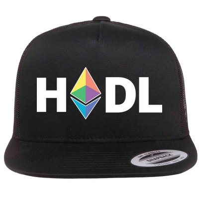 HODL Ethereum, Ethereum Logo Cryptocurrency, Funny HODL ETH Flatbill Hat