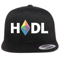 HODL Ethereum, Ethereum Logo Cryptocurrency, Funny HODL ETH Flat Bill Trucker Hat