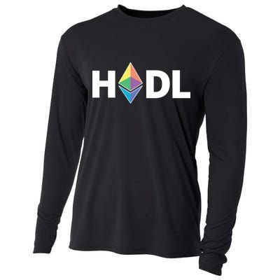 HODL Ethereum, Ethereum Logo Cryptocurrency, Funny HODL ETH Cooling Performance Long Sleeve Crew