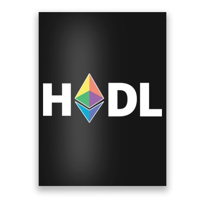 HODL Ethereum, Ethereum Logo Cryptocurrency, Funny HODL ETH Poster
