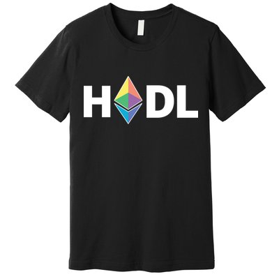 HODL Ethereum, Ethereum Logo Cryptocurrency, Funny HODL ETH Premium T-Shirt