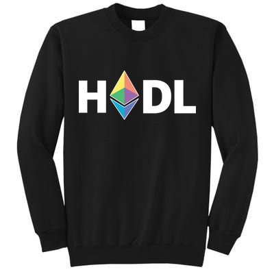HODL Ethereum, Ethereum Logo Cryptocurrency, Funny HODL ETH Tall Sweatshirt
