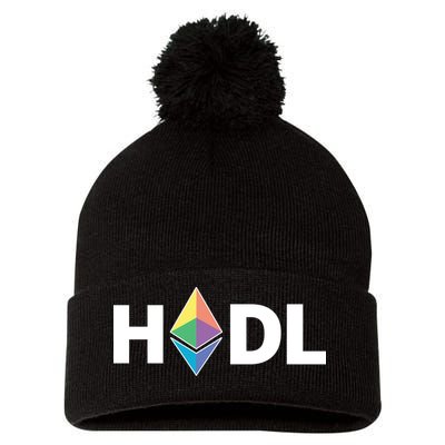 HODL Ethereum, Ethereum Logo Cryptocurrency, Funny HODL ETH Pom Pom 12in Knit Beanie