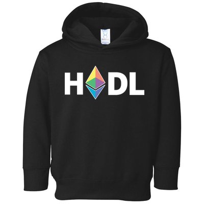 HODL Ethereum, Ethereum Logo Cryptocurrency, Funny HODL ETH Toddler Hoodie