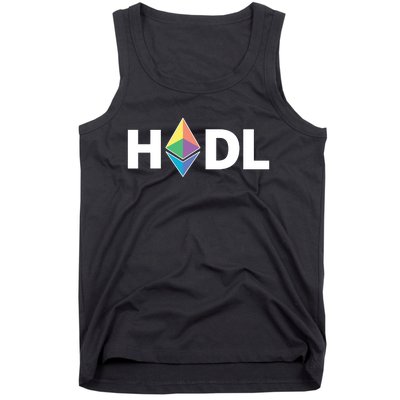 HODL Ethereum, Ethereum Logo Cryptocurrency, Funny HODL ETH Tank Top