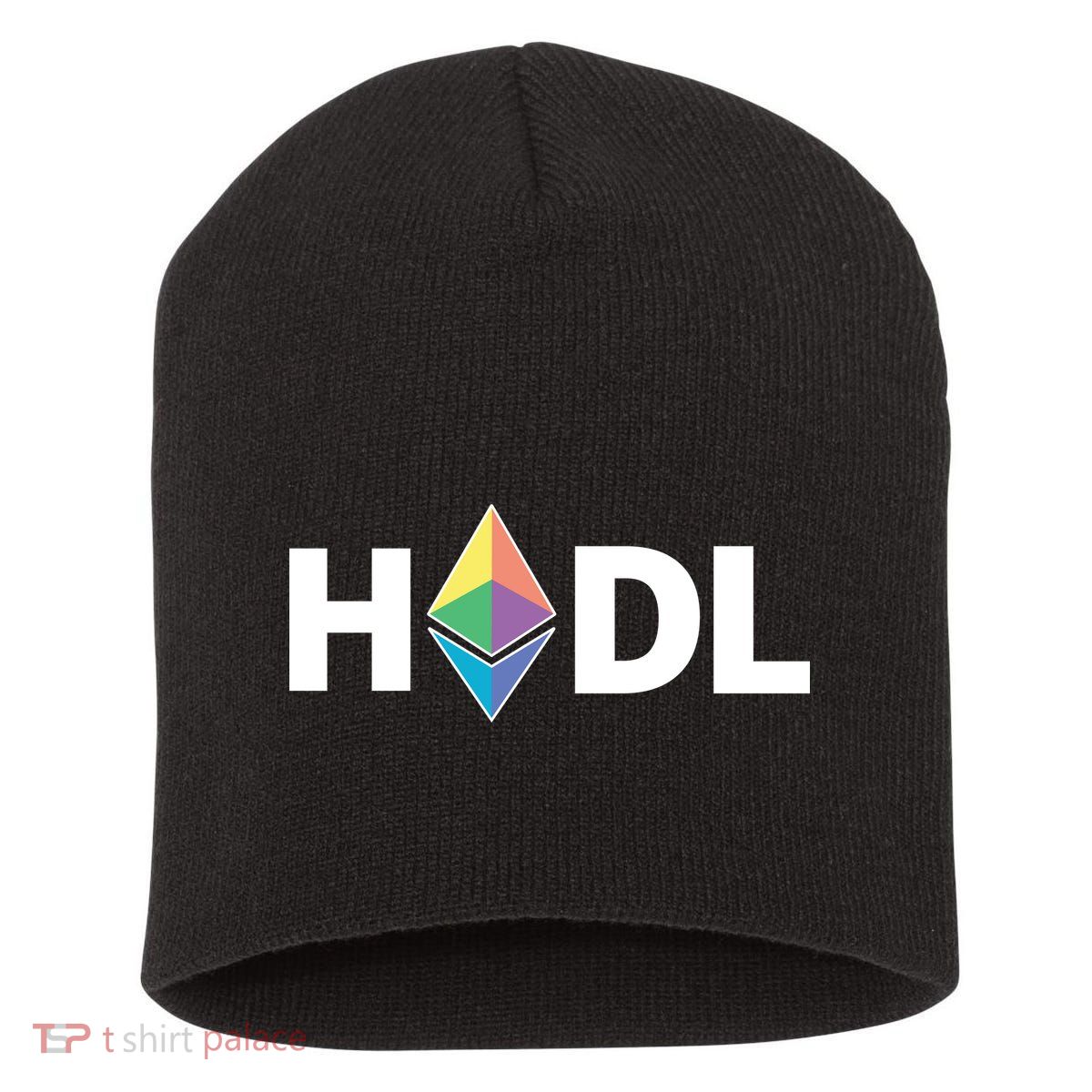 HODL Ethereum, Ethereum Logo Cryptocurrency, Funny HODL ETH Short Acrylic Beanie