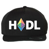 HODL Ethereum, Ethereum Logo Cryptocurrency, Funny HODL ETH Wool Snapback Cap