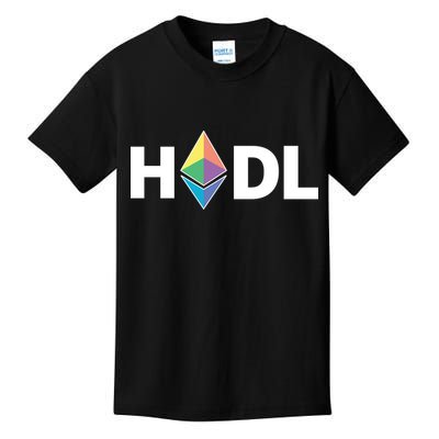 HODL Ethereum, Ethereum Logo Cryptocurrency, Funny HODL ETH Kids T-Shirt