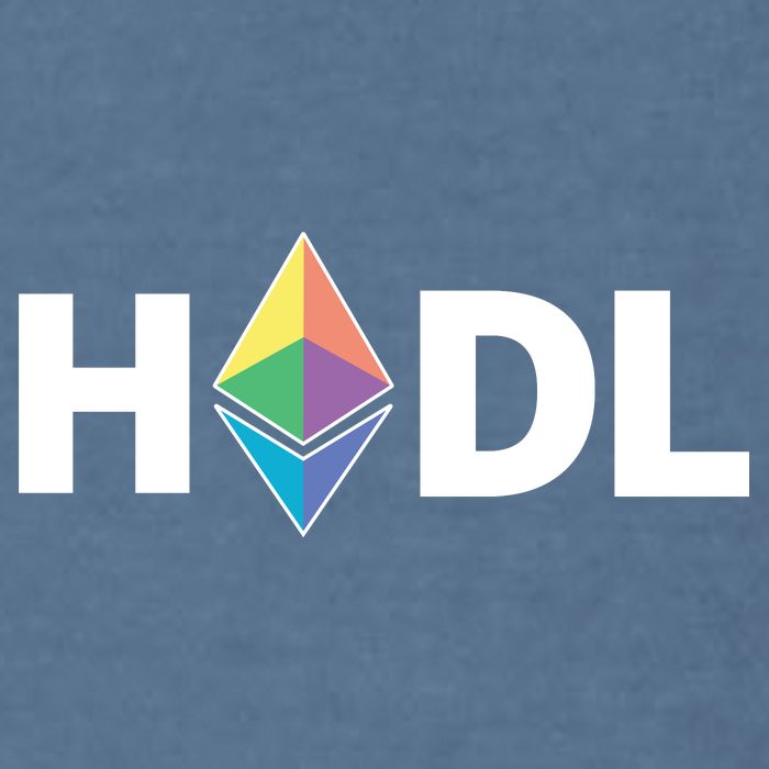 HODL Ethereum, Ethereum Logo Cryptocurrency, Funny HODL ETH Garment-Dyed Sweatshirt