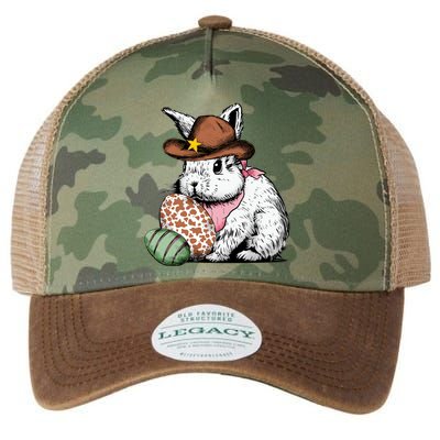 Howdy Easter Egg Bunny Illustration Rabbit Legacy Tie Dye Trucker Hat