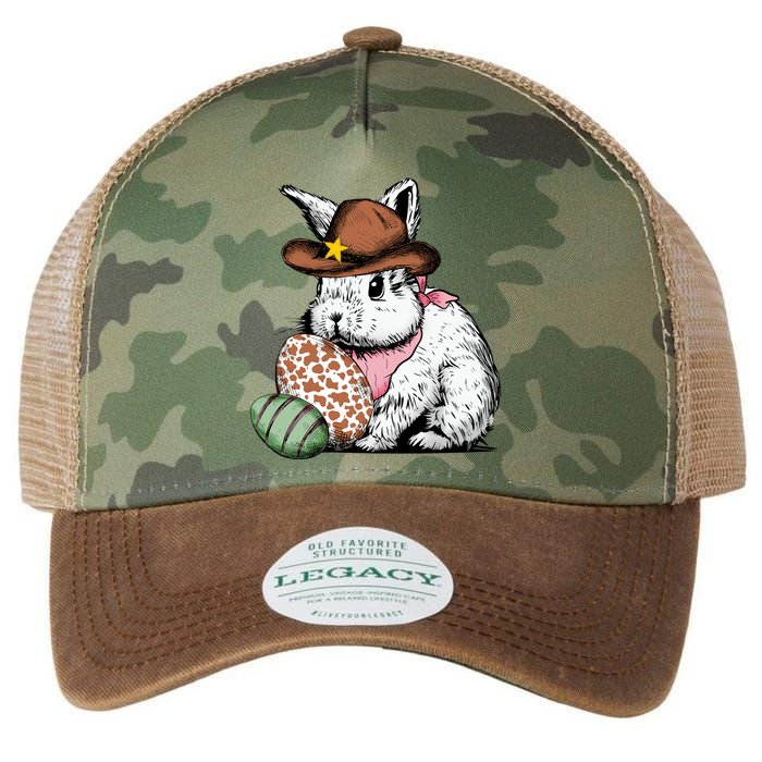 Howdy Easter Egg Bunny Illustration Rabbit Legacy Tie Dye Trucker Hat