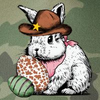 Howdy Easter Egg Bunny Illustration Rabbit Legacy Tie Dye Trucker Hat