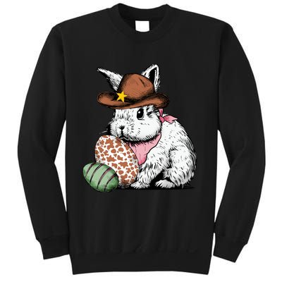 Howdy Easter Egg Bunny Illustration Rabbit Sweatshirt