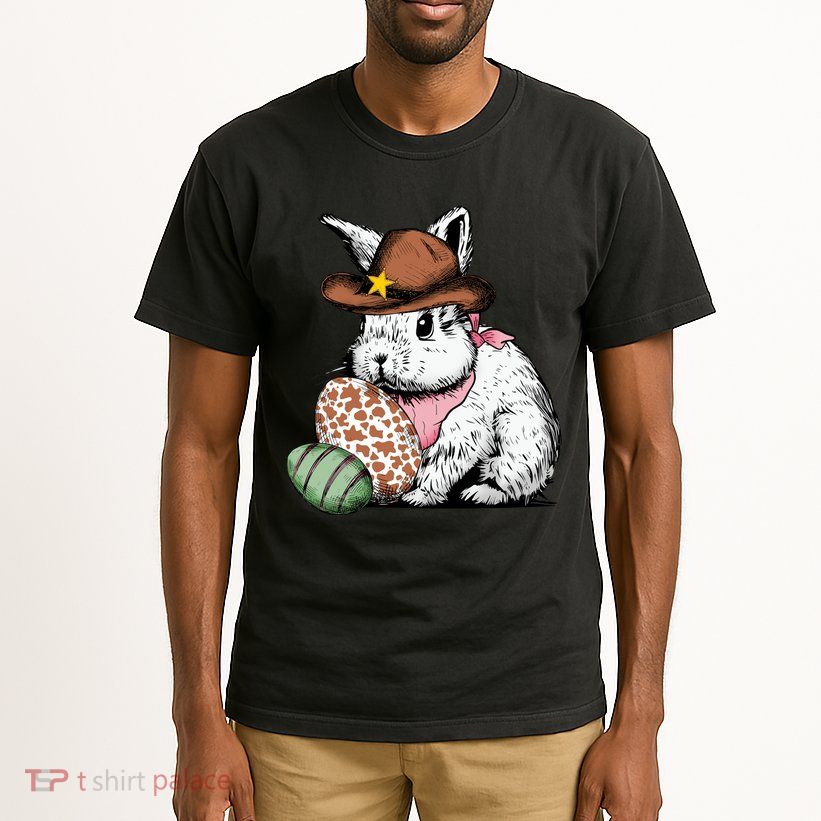 Howdy Easter Egg Bunny Illustration Rabbit Tall T-Shirt