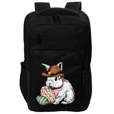 Howdy Easter Egg Bunny Illustration Rabbit Impact Tech Backpack